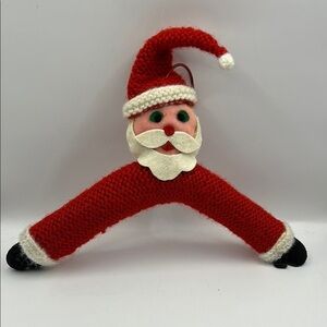 Vintage Antique knit Santa Claus Decorative hanger